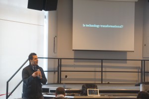 George Couros kicked off EdCamp Toronto with a short welcome.